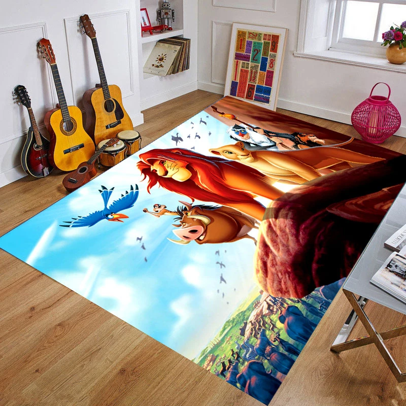 baby play mat 80x160cm anti slip mat simba the lion king anime printed pattern carpet rug for bathroom children floor pads free global shipping