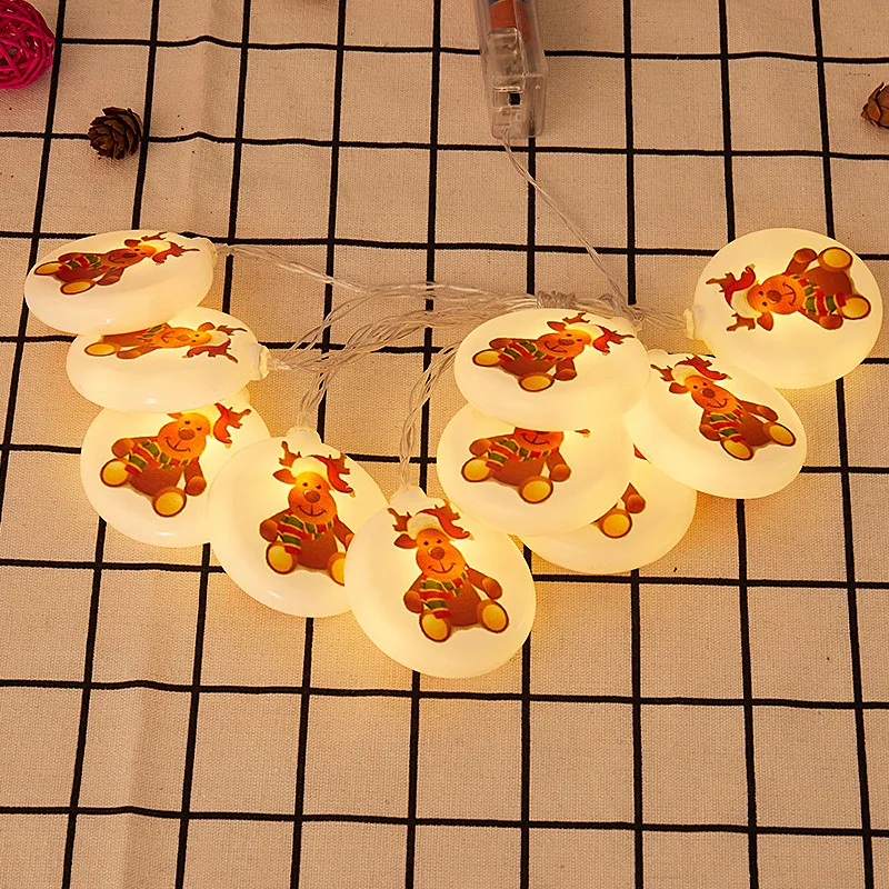 Рождественская светодиодная гирлянда украшение для рождественской елки Санта