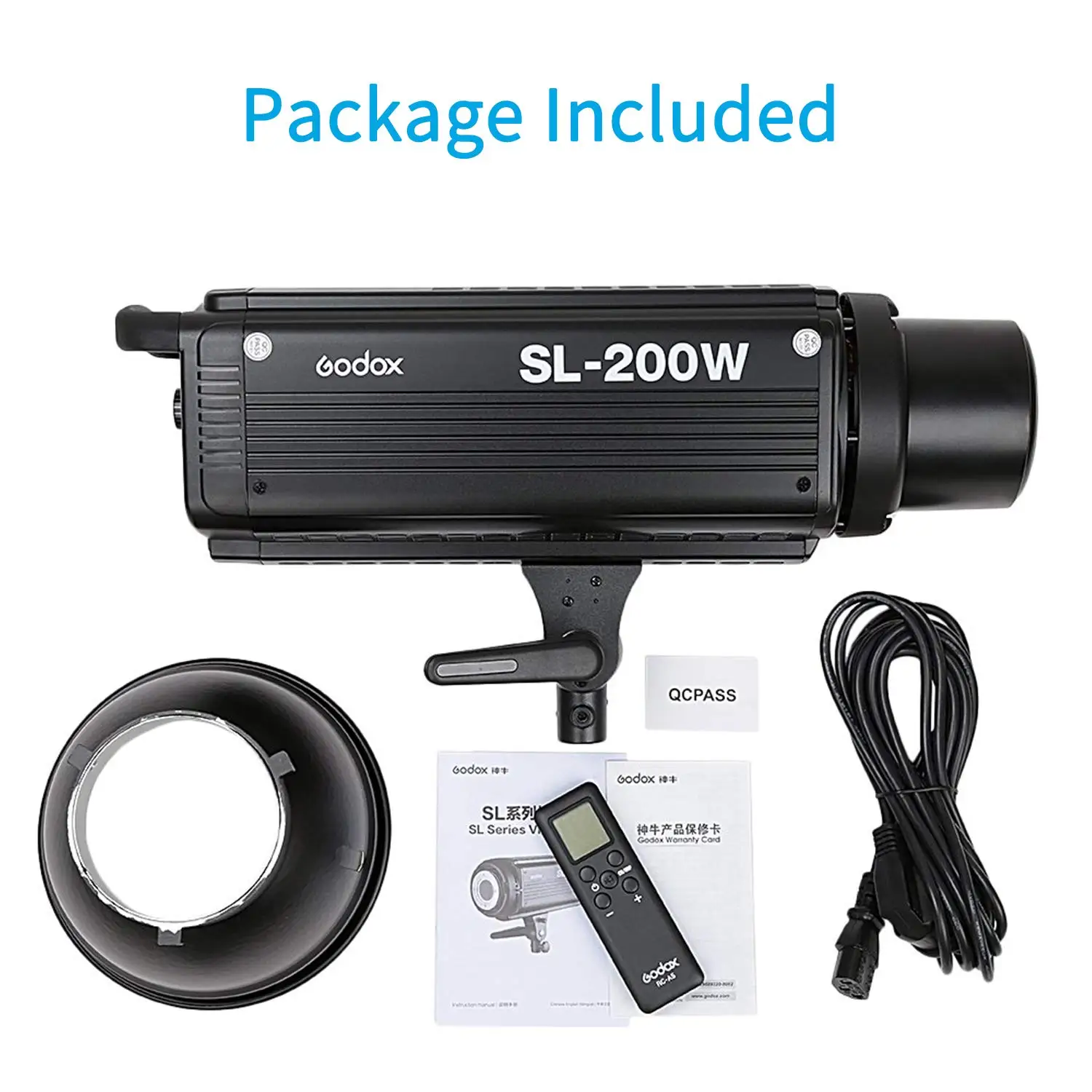 

Godox SL-100W 100WS 5600K White Version LCD Panel LED Video Light Continuous Output Bowens Mount Studio Light