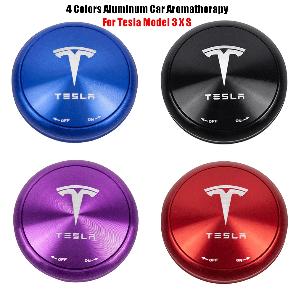 

For Tesla Model 3 Y X S Aluminum Car Aromatherapy Solid aromatherapy 1PC