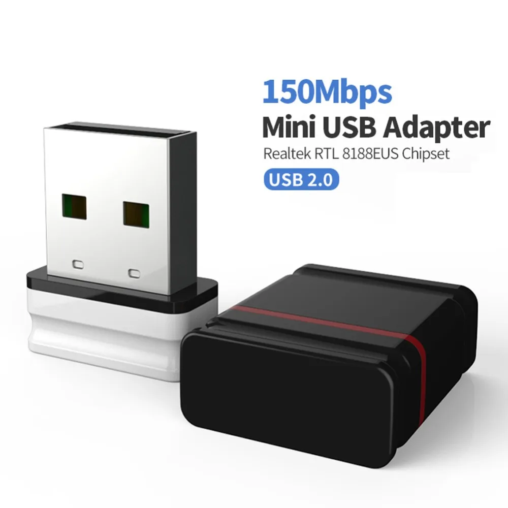 150 Мбит/с мини беспроводной USB Wi-Fi адаптер 2,4 ГГц ключ сетевая LAN Карта 802.11n ПК приемник для MAC WindowsXP/7/8/10 Vista Linux