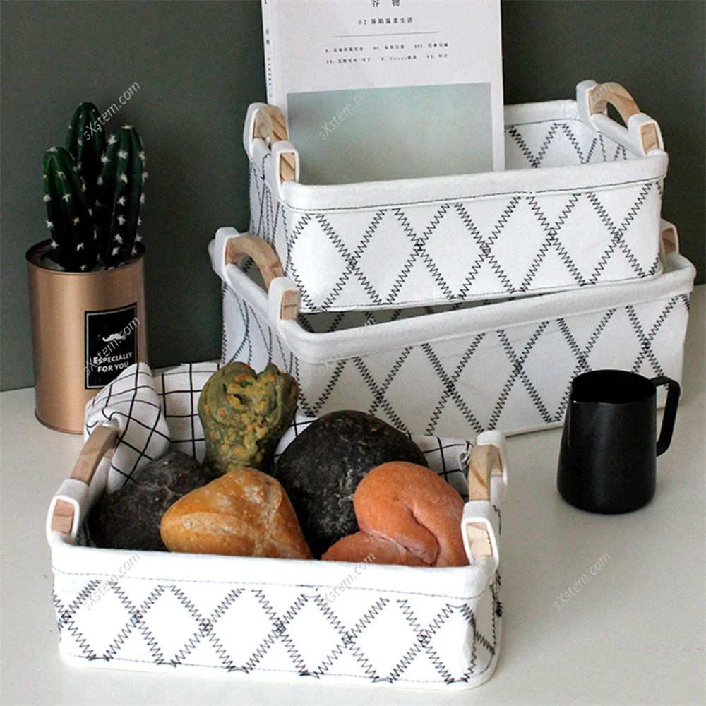 

Корзина для хранения из войлочной ткани с ручками, 3 шт./компл.