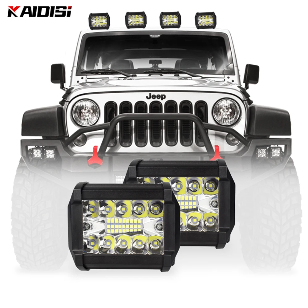 

New 60W 4INCH 20LED Waterproof Work Light LED Light Bars Spot Flood Beam for Work Driving Offroad Boat Car Tractor Truck 12V 24V