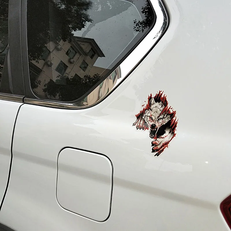YJZT 10 6 см * 15 2 Веселые злые волки ПВХ стикер для мотоцикла автомобиля 11 00462|Наклейки