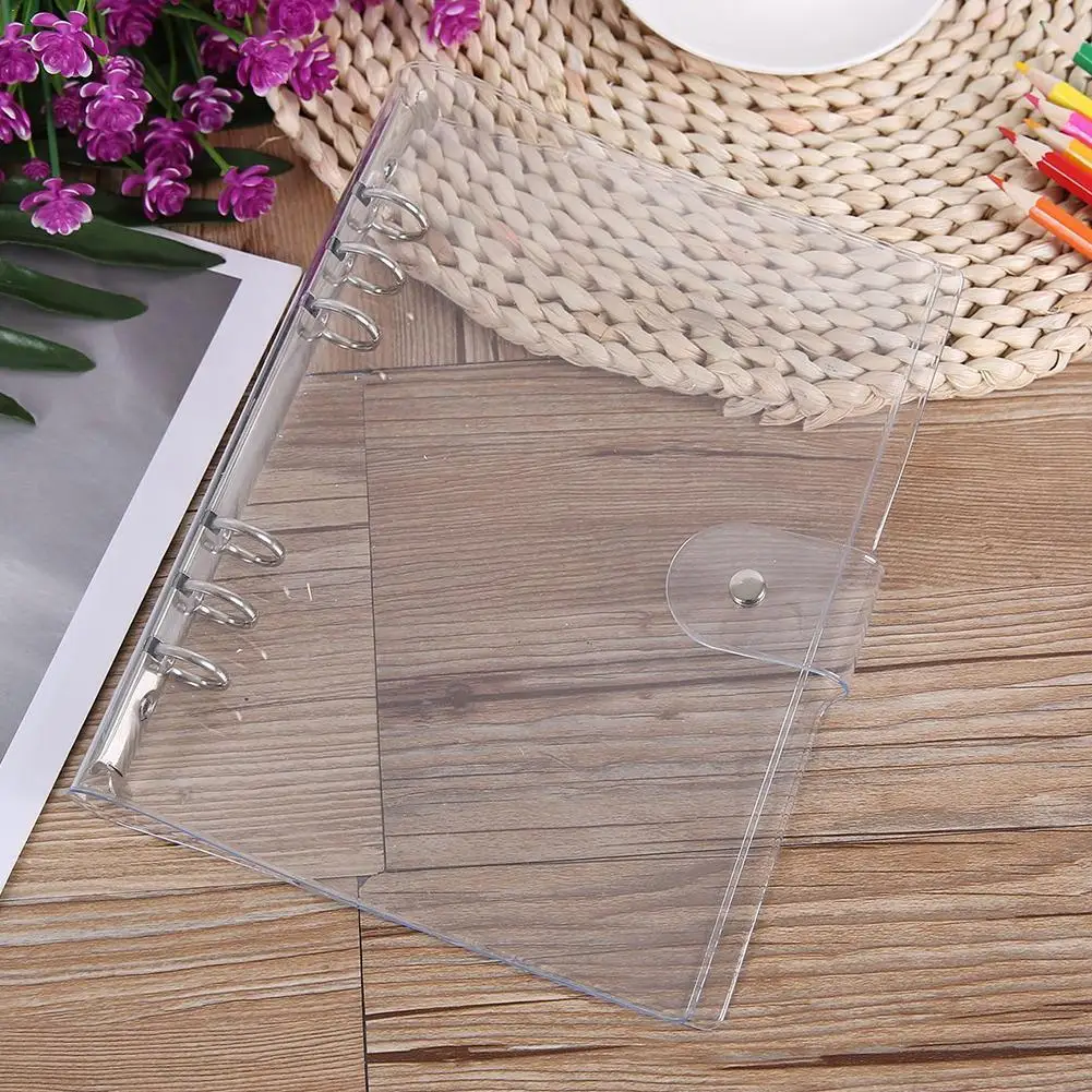 1 шт. прозрачный цветной пластиковый зажим для файлов папка A4/A5/A6/A7 свободное