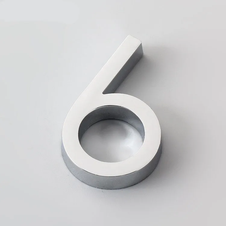 Новый Серебряный 0-9 60*38*8 мм цифровой указатель для дома квартиры виллы всех видов