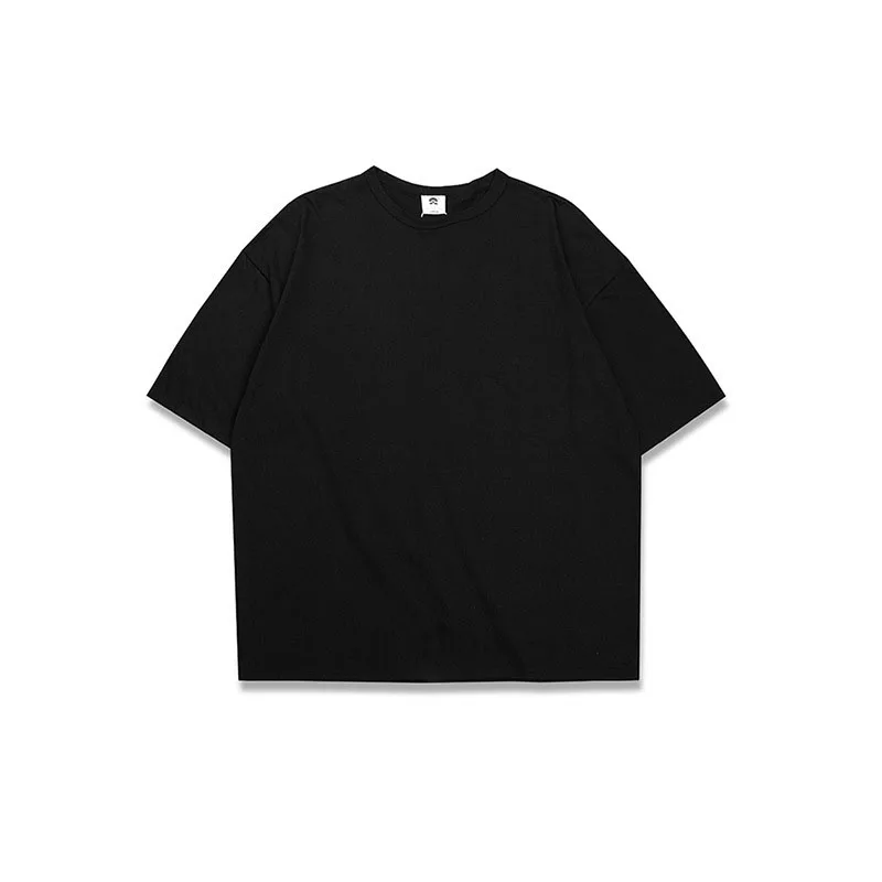Черный Футболка большого размера для мужчин Kanye West S-XXL модные простые футболки с коротким рукавом мужские свободные черные мужские футболки Harajuku Мужская футболка s - Цвет: Черный