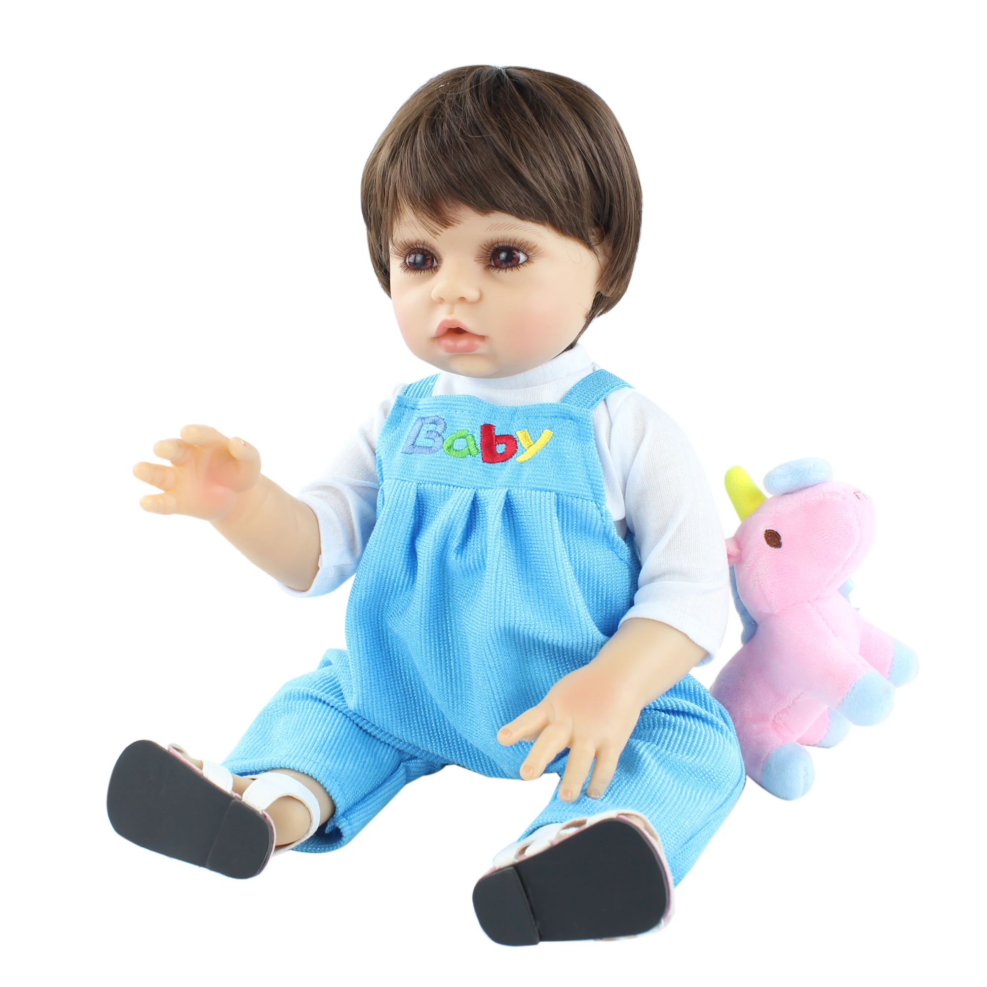 Кукла реборн силиконовая для мальчиков и девочек милая мягкая виниловая кукла