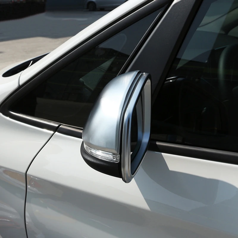 

2pcs Outer Door Rearview Mirror frame Cup Trim Chrome Cover For BMW X1 F48 16-17 & 2 Series Gran Tourer F46 2016