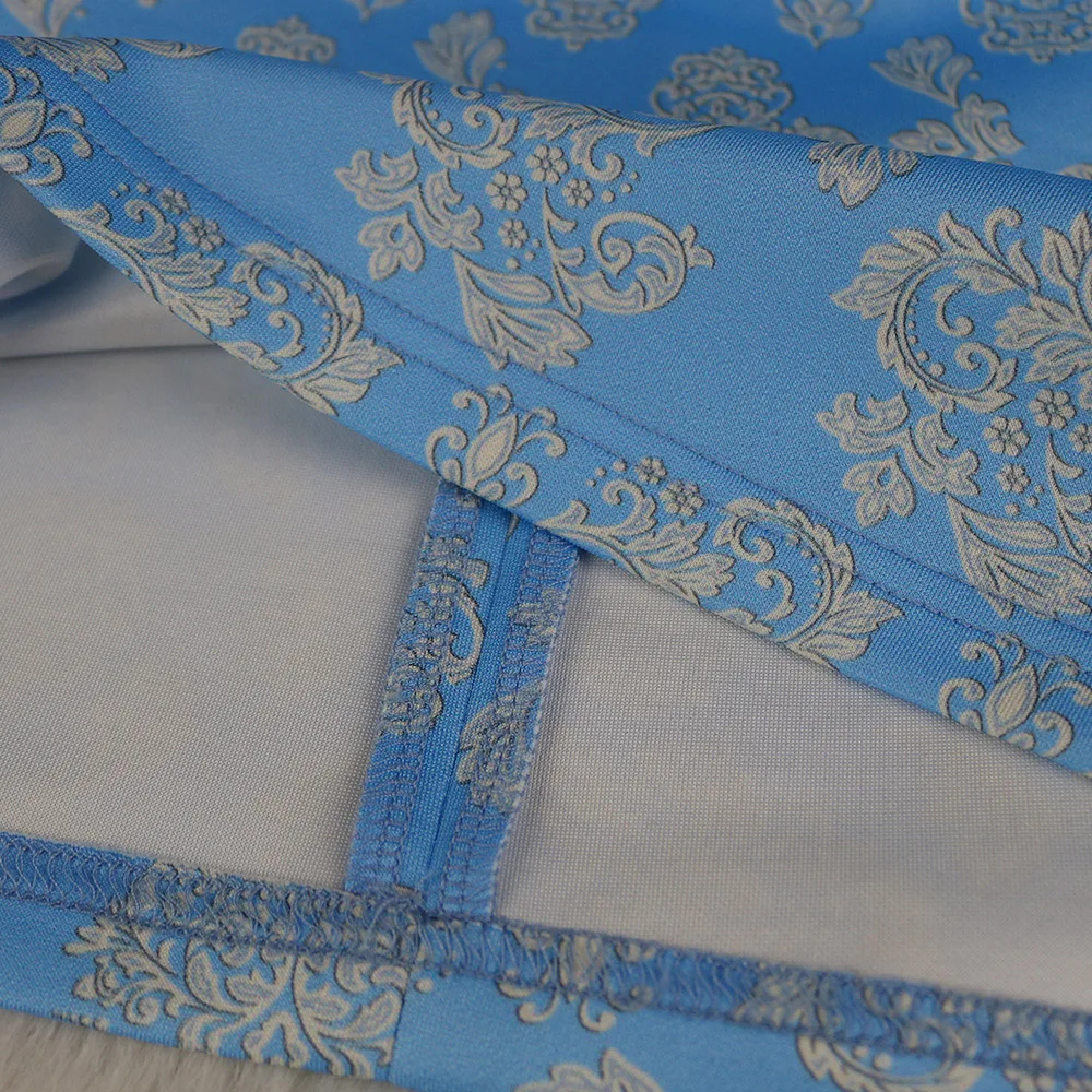 

Office Lady Fashion Women's Dress 2021 Summer Temperament Casual Oversize African Sexy Perspective Printing Lantern Sleeve