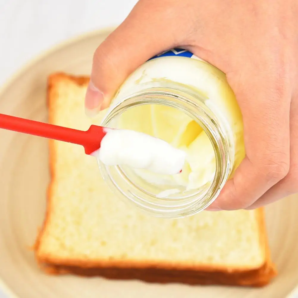 

80%HOT3Pcs/Set Scraper Food-grade Safe Silicon Non-stick Kitchen Scraper for Home