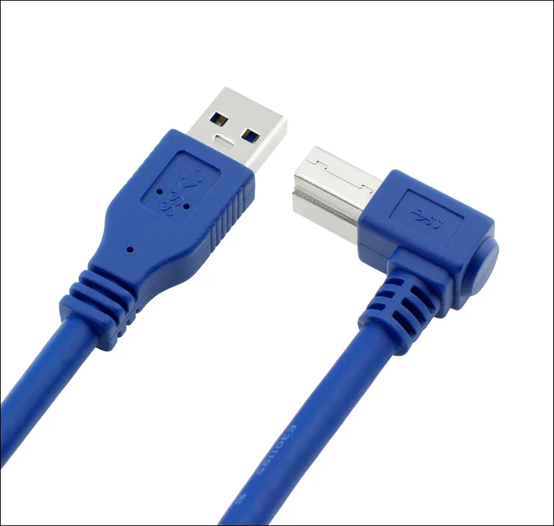 Кабель BM USB3.0 под прямым углом 90 градусов кабель USB 3 0 А папа AM на B Тип 1 м 2 для