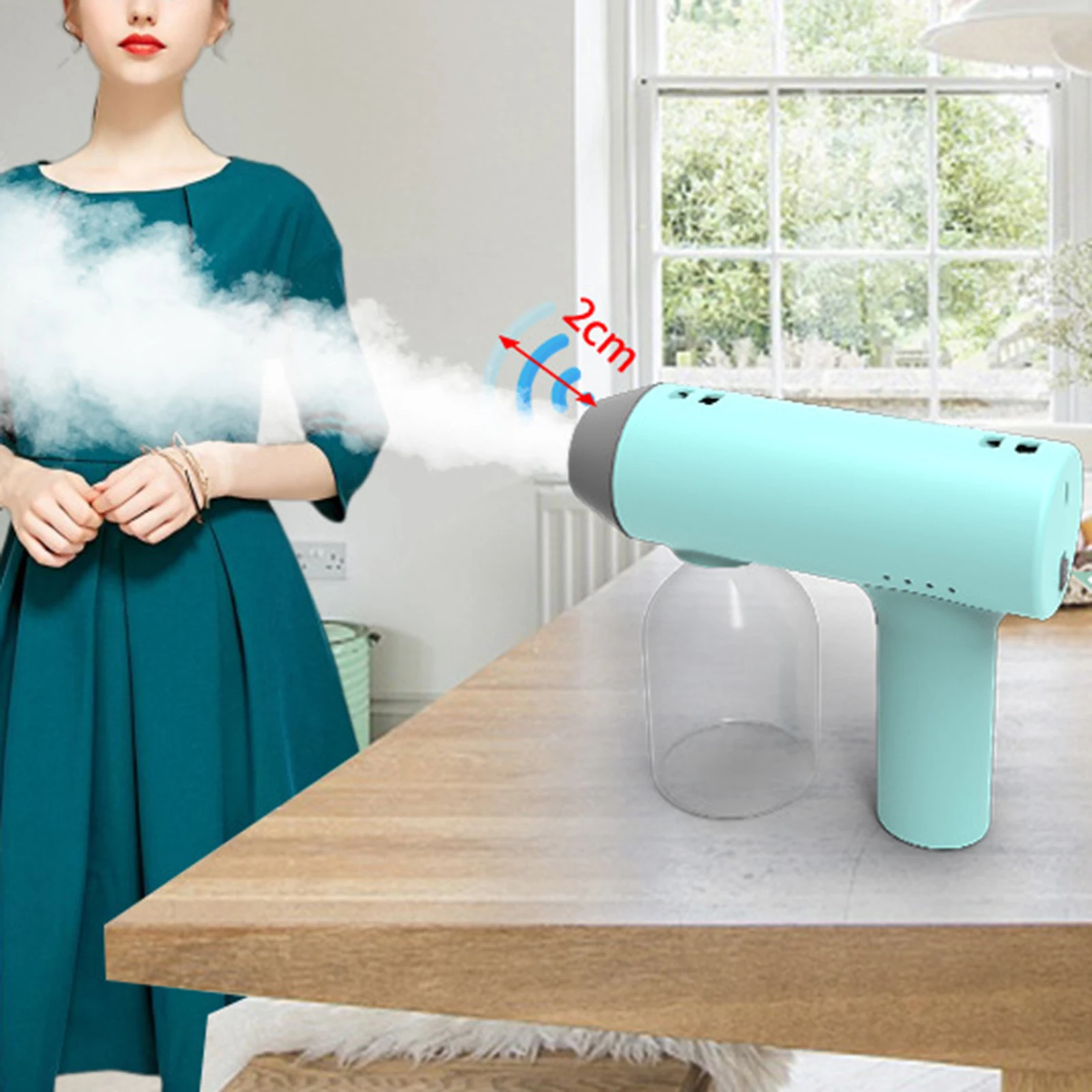 

250ml Cordless Nano Atomization Fogger Machine Nano Disinfection Gun Spray Guns Household Sprayer