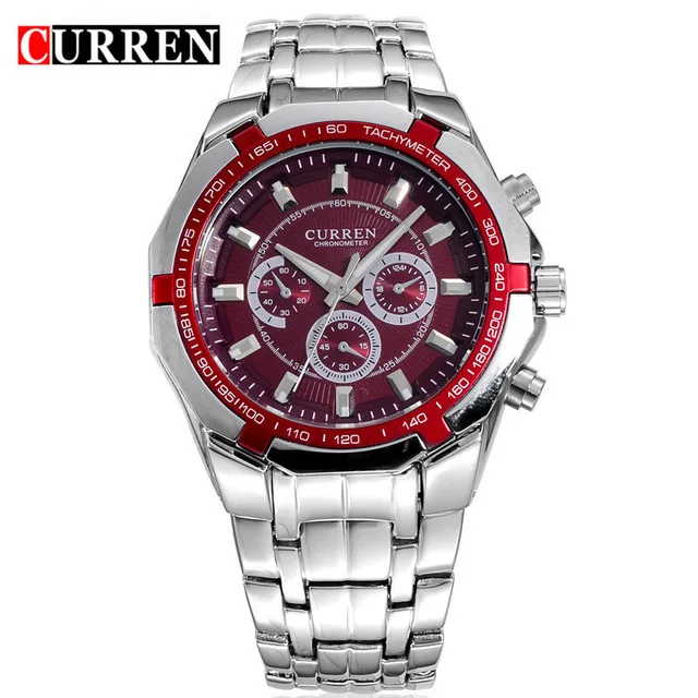 

CURREN 8084 Men Quartz Watch For Fashion Stainless Steel WristwatchCasual Sport Waterproof Watch Male Clock Montre Homme