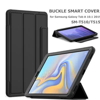 case for samsung galaxy tab a 10 1 2019 sm t510 t515 tablet cover buckle folding stand cover for samsung galaxy tab a 10 1 2019