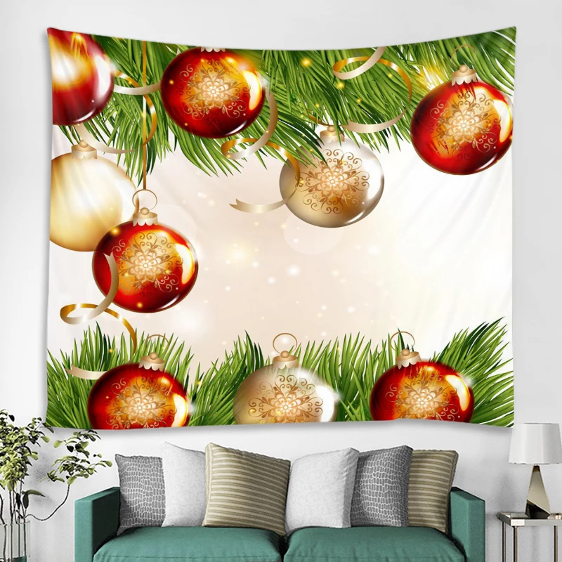 

Christmas hanging ball decoration tapestry Christmas party decoration tapestry Mandala Bohemian hippie tapestry