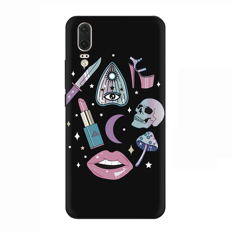 B3 EWAU Girly Pastel Witch Goth силиконовый телефон чехол для Huawei P8 P9 P10 P20 P30 Lite Mini Pro P Smart Z Plus - Цвет: B3