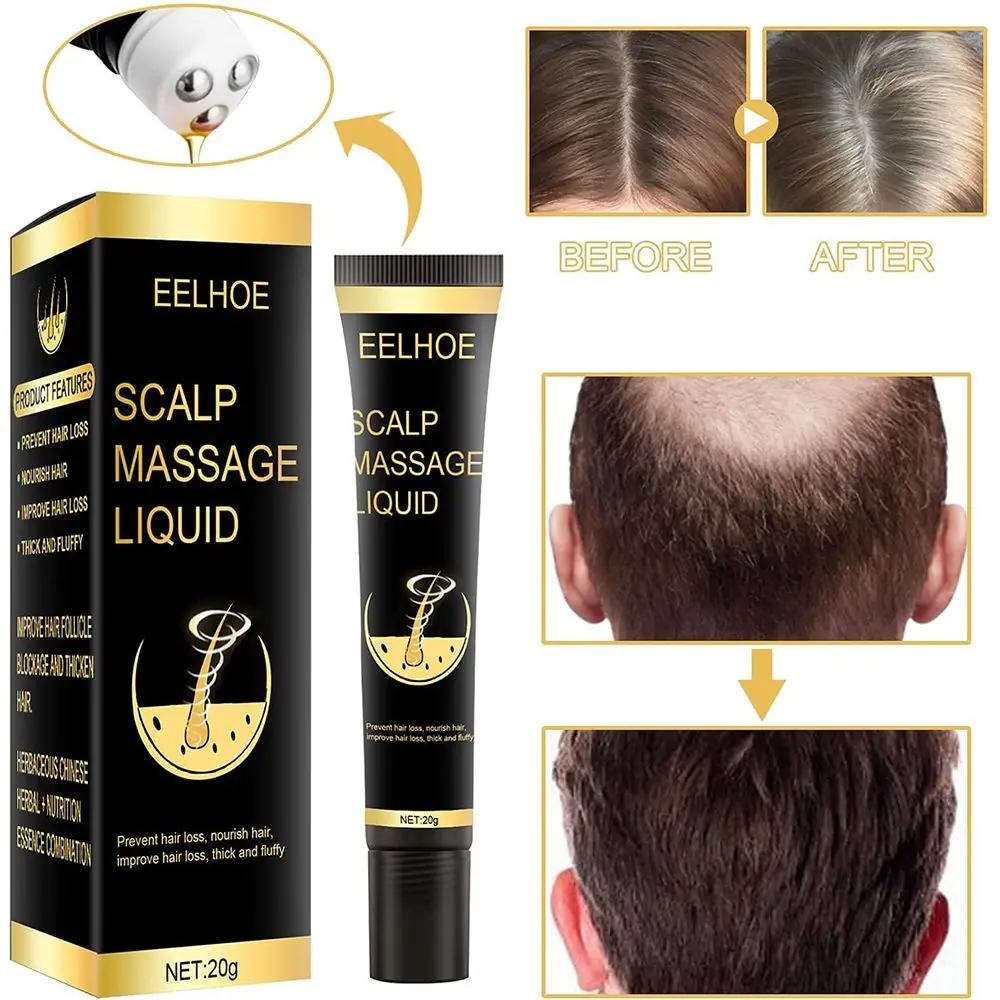 

Эссенция для сушки волос, жидкость для волос, усовершенствованная местная формула с массажным шариком, сыворотка для роста волос, массажная...