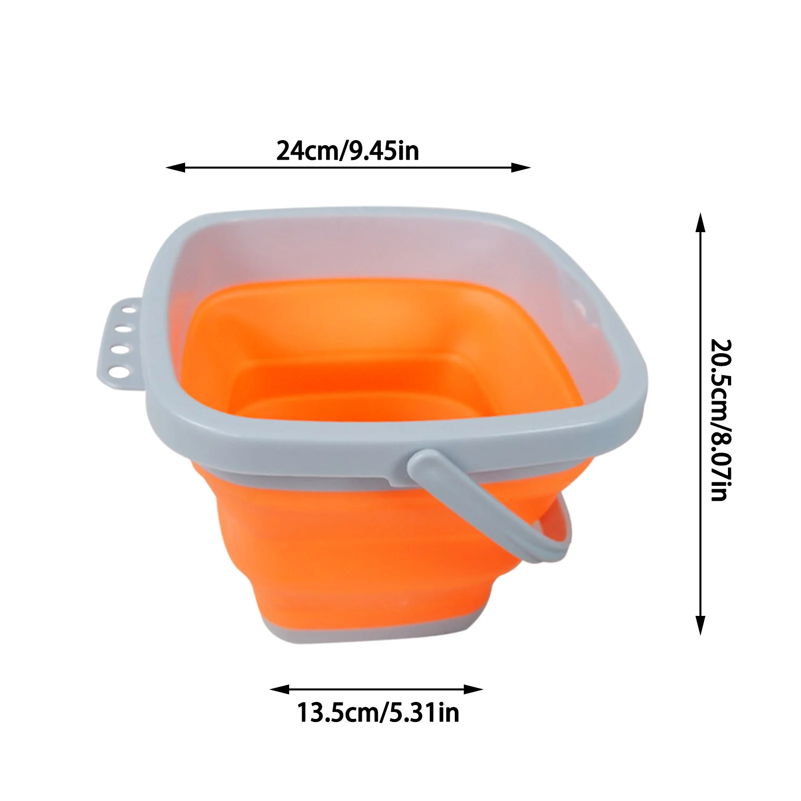 

Collapsible Bucket Portable Folding Bucket Lid Silicone Car Washing Bucket Children Outdoor Fishing Camping Home Storage