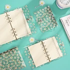 Мини Маргаритка A6A7, мягкая оболочка, прозрачная, Литературная, с отрывными листами, для журнала, канцелярские принадлежности, школьные принадлежности кавайи