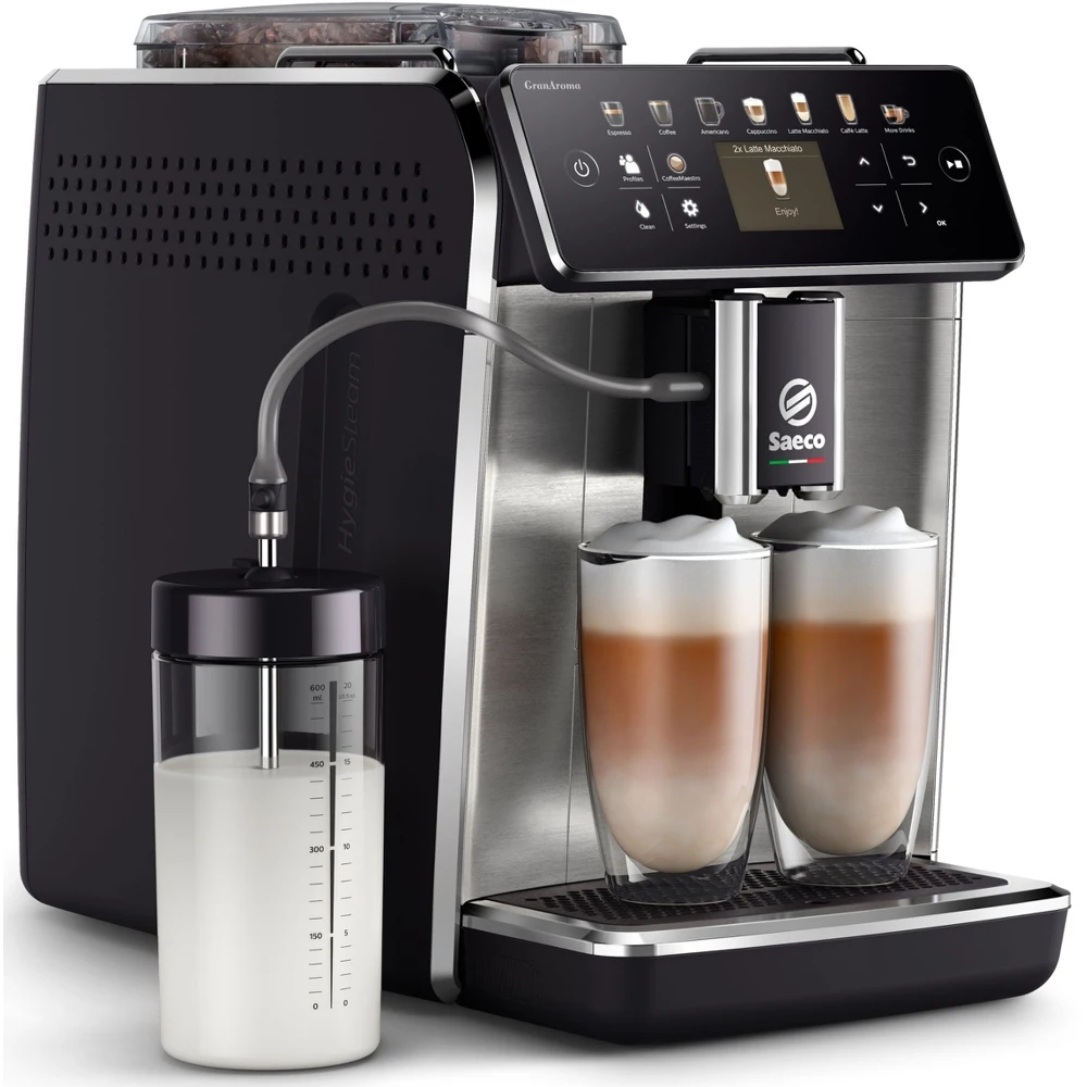 Кофемашина Saeco GranAroma SM6585/00 металлик/серебристый | Бытовая техника
