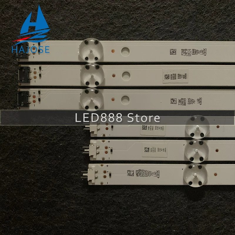6 шт./лот полоска светодиодный 43LH51_FHD _ Тип L для LG 43LH5100 43LH590V 43 дюйма использовать 100%