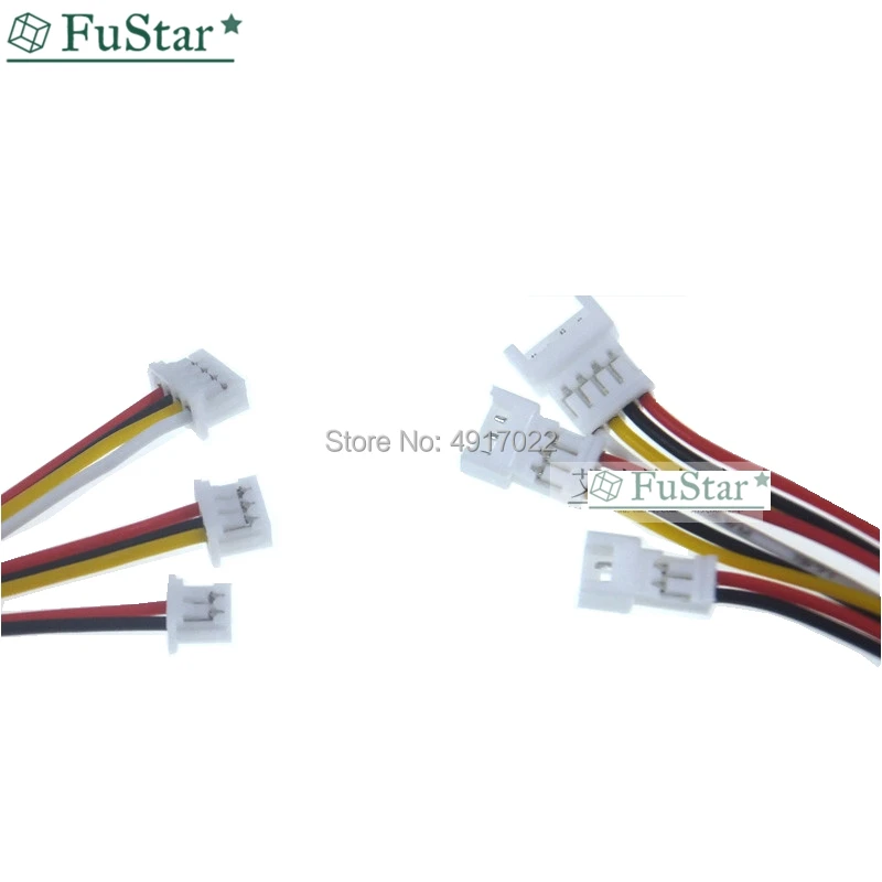 10 пар Micro JST PH 2 0 2P 3P 4P 5P 6-контактный Штекерный разъем с проводными кабелями 100 мм