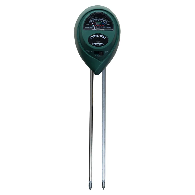 

3 in 1 Soil Analysis Acidity Alkali Ph Meter Soil Tester PH Moisture Meter Temperature Sunlight Intensity Measurement