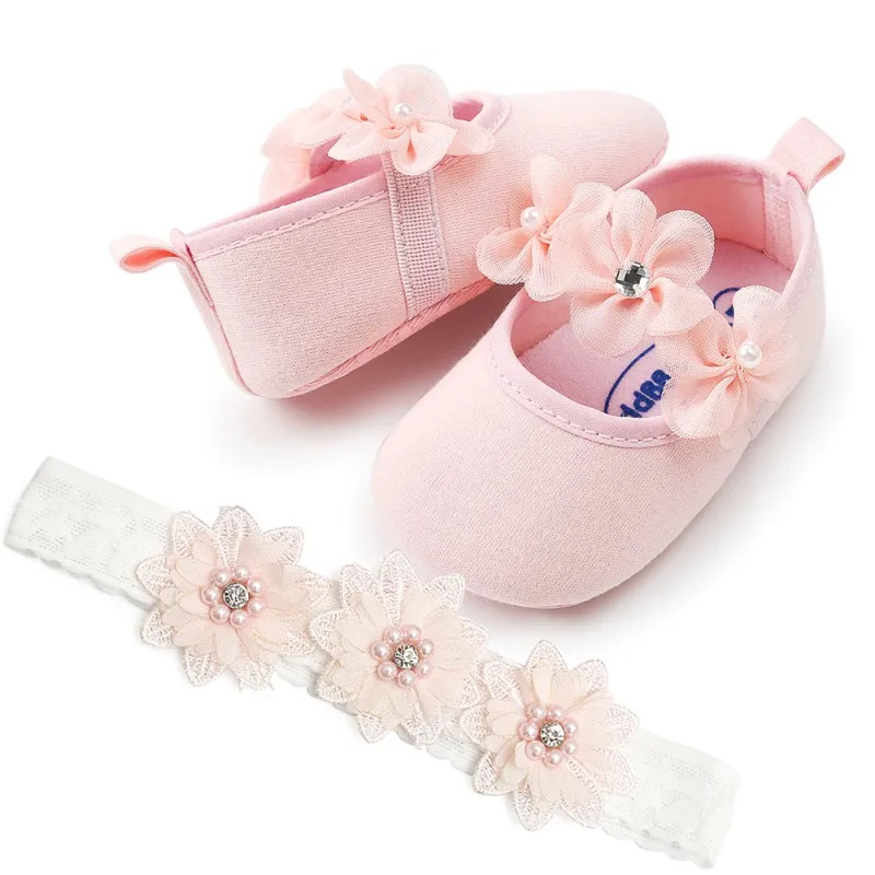 Обувь для новорожденных девочек обувь принцессы с цветочным рисунком милый
