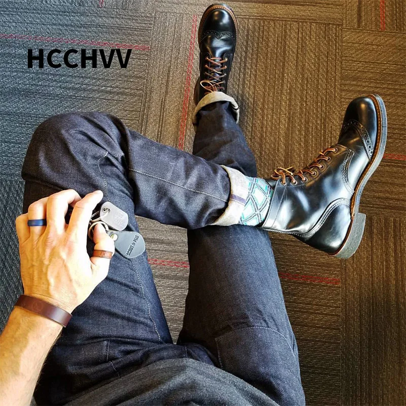 Zapatos de hombre; Европейский стиль; Brock wind; повседневная черная рабочая одежда; короткие ботинки; Мужская и женская кожаная обувь в винтажном стиле; ботинки челси