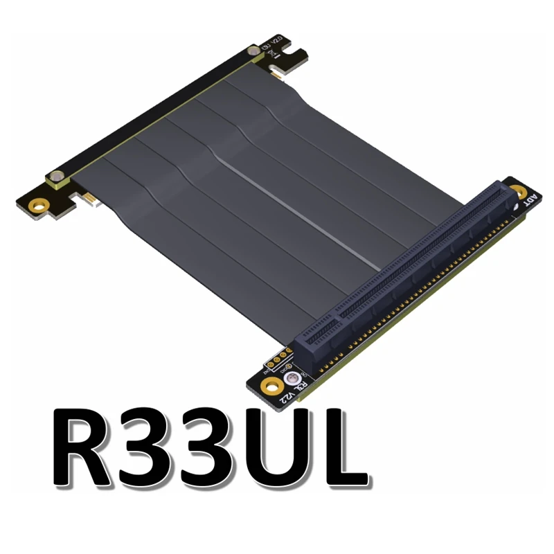 Кабель адаптер PCIe x16 видеокарта с углом 90 градусов для материнской платы ITX мини