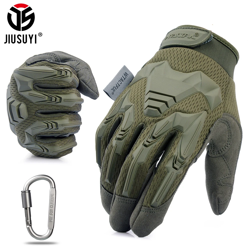 Tactical Military Gloves Army Paintball Shooting Airsoft Combat Bicycle Rubber Protective Anti-Skid Full Finger Glove Men Women multicam tactical military full finger gloves army paintball airsoft combat touch screen rubber protective glove men women new