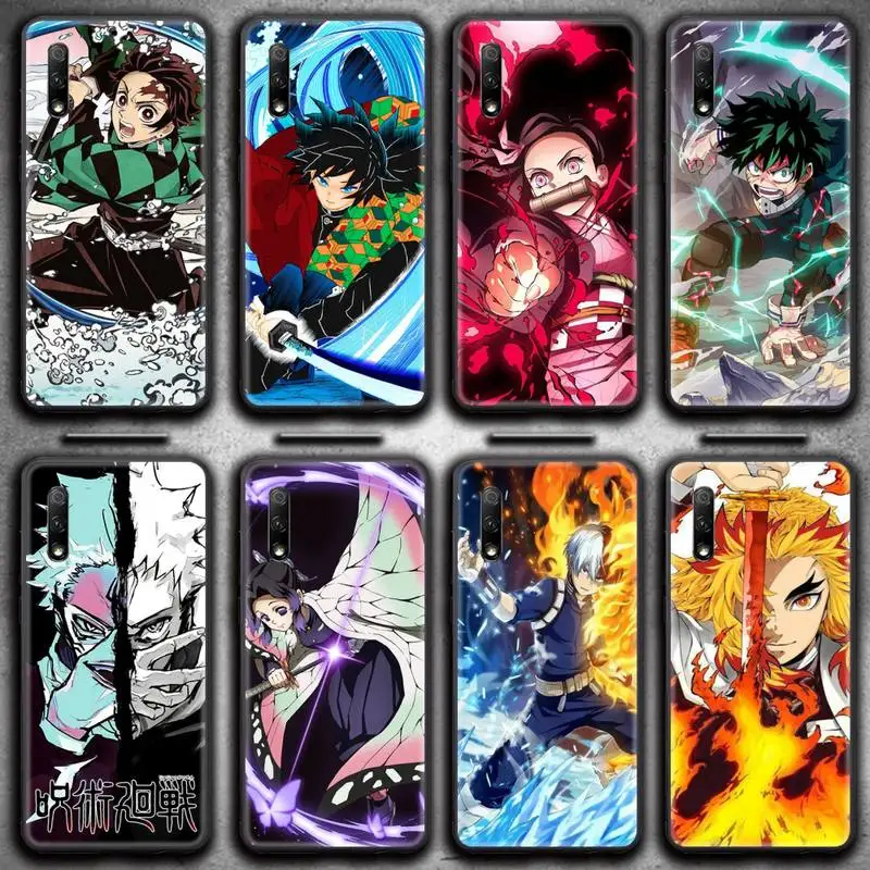 

Cartoon Demon Slayer Jujutsu Kaisen Phone Case For Huawei Nova 6se 7 7pro 7se honor 7A 8A 7C 9C Play