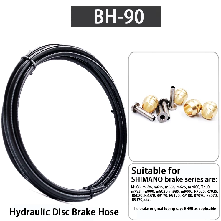 BH90 1 Set BH59 BH90 Sram Magura Велосипедный тормозной шланг MTB гидравлическая Дисковая тормозная трубка 2,5 м соединительная вставка оливковый Набор для mt200 m315 m395 m6000 - Цвет: BH90 1 Set
