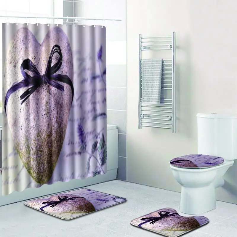 Zeegle 4 шт. Ванная комната коврик набор для ног Творческий Коврик ванной поглощения