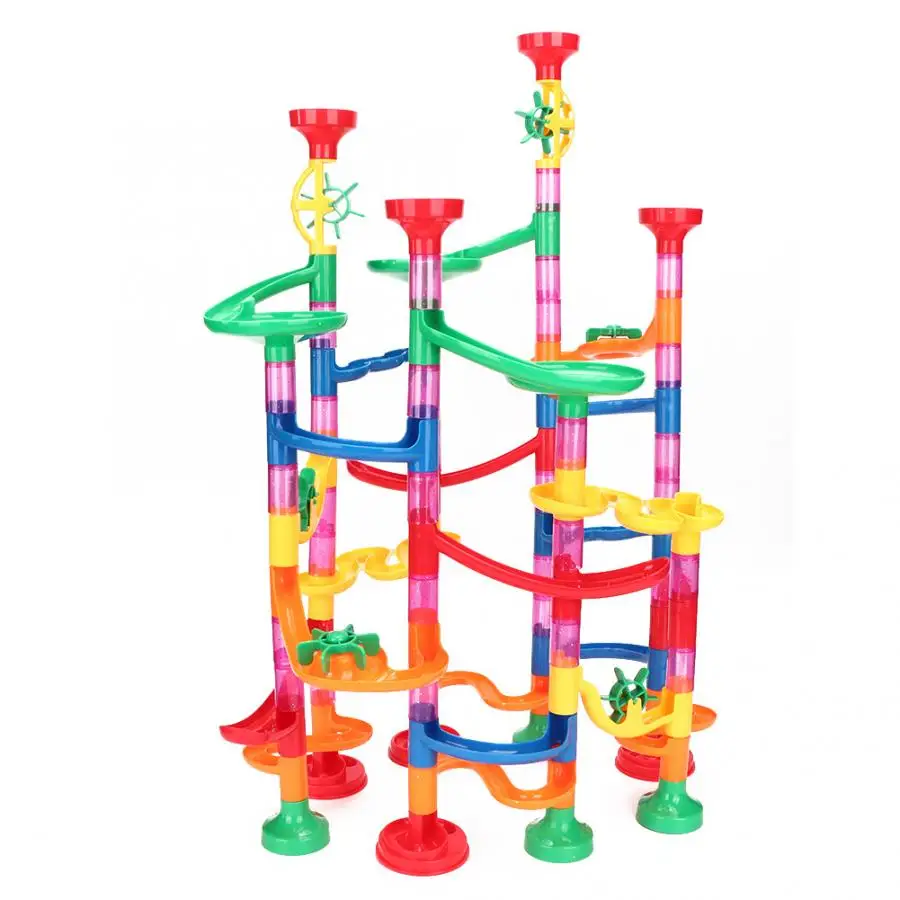109 шт. DIY строительные блоки мраморные гоночные лабиринты мячи трасса детский