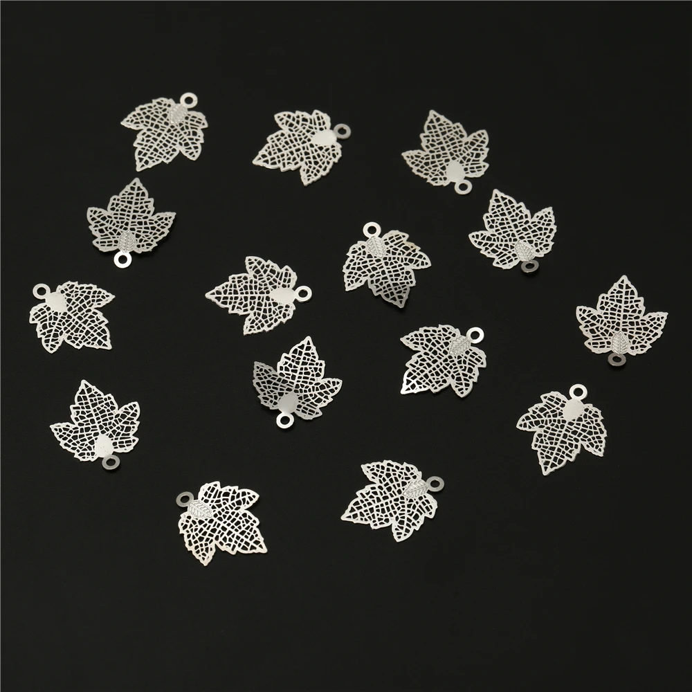 

10pcs 11x13mm Maple Leaf Charms Pendant For Anklet Bangle Bracelet DIY Jewelry Findings Making Crafts Pendants Accessaries