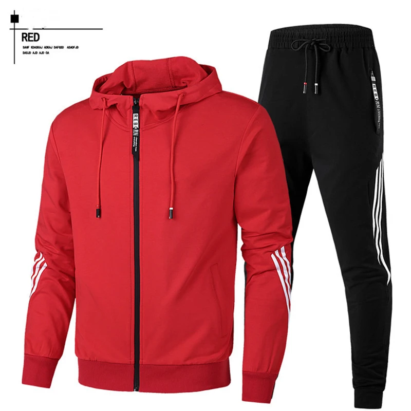 

Костюм спортивный из 2 предметов для мужчин и женщин, свитер с капюшоном в полоску и 3D-принтом и штаны для бега, спортивный костюм из новой се...