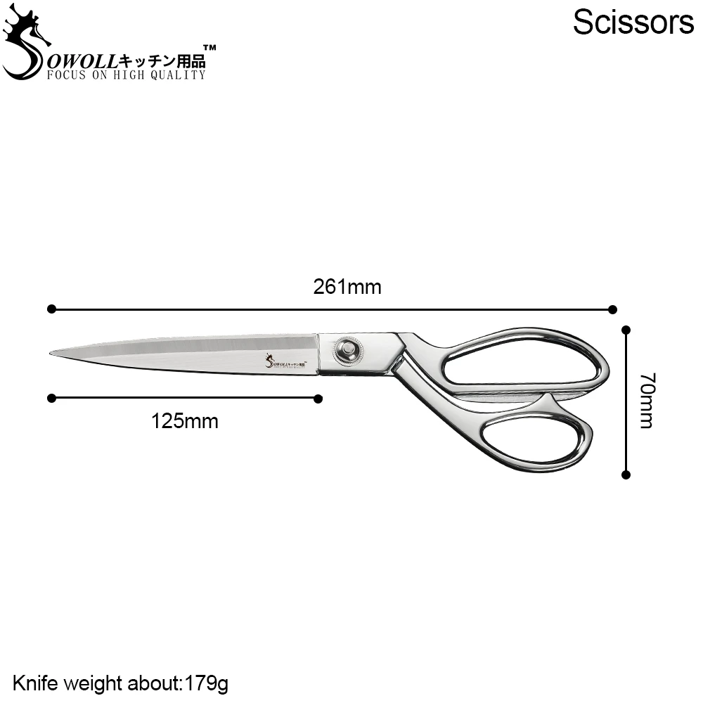 Sowoll кухонные ножницы из нержавеющей стали 9 5 'ཆ 5'' для шитья tijero Costurs