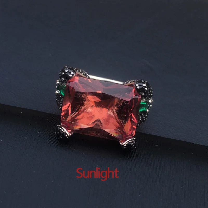 Женское кольцо из стерлингового серебра 925 пробы CSJ новое дизайнерское Zultanite OCT12 *