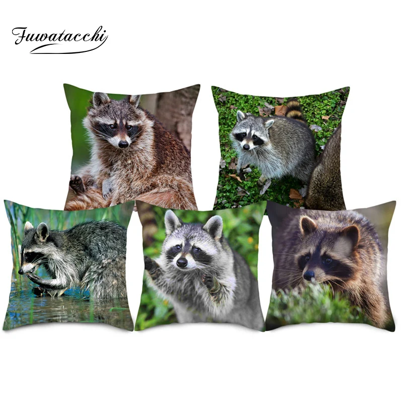 TTLIFE наволочка для подушки с принтом диких животных милый енот дивана кровати