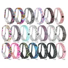 Ремешок силиконовый для смарт-часов Xiaomi Mi Band 5, спортивный мягкий цветной браслет с принтом, аксессуары для наручных часов