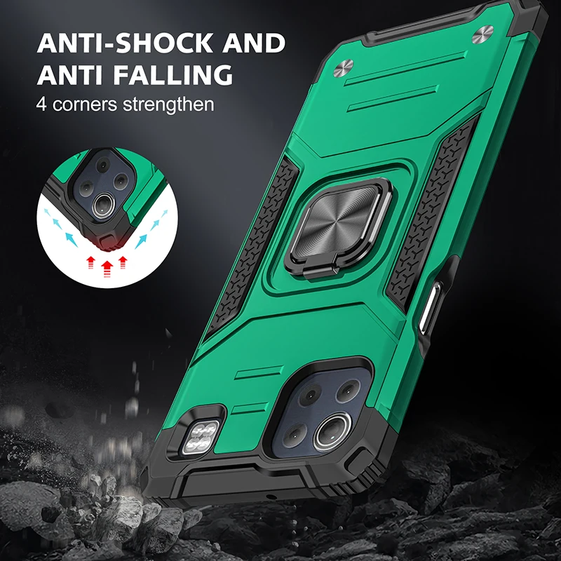 Магнитный металлический чехол-подставка с кольцом для телефона LG Stylo 7 6 5 K92 K52 K53 K22