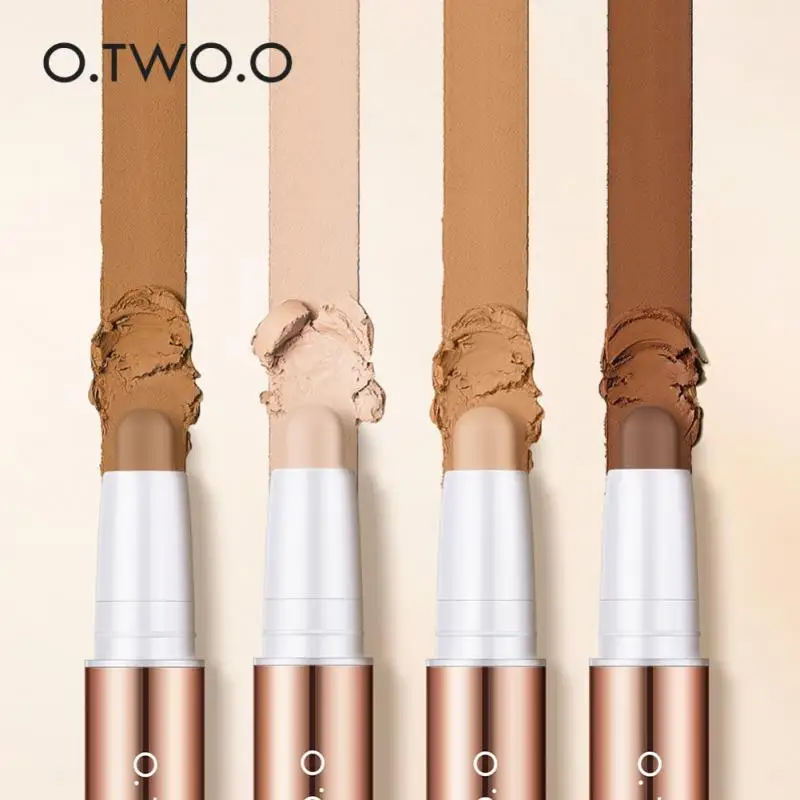 

O.TWO.O Double-head Concealer Pen Face Foundation Full Coverage Contour Cream Matte Highlight Concealer Stick Makeup Cosmetics