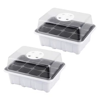 mini greenhouse seedling sowing 12 hole cultivation kit tray