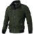 Куртка-карго мужская повседневная, брендовая зимняя куртка в стиле милитари под крокодила, большие размеры S-3XL 4XL, зеленый/хаки, 5 цветов - изображение