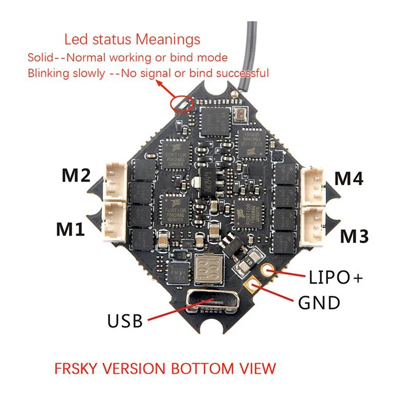 Happymodel F4 PRO V3.0 Контроллер полета Blheli_S 10A 2-4S бесщеточный ESC для Frsky Flysky приемник для Cinecan 4K Дрон