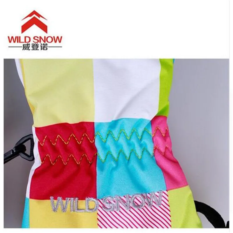 Зимние лыжные перчатки для мальчиков и девочек WILD SNOW ветрозащитные