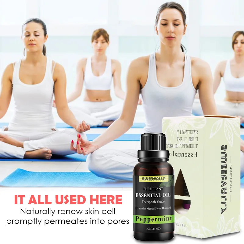 Эфирное масло перечной мяты 30 мл эфирное для тела освежитель воздуха диффузоров