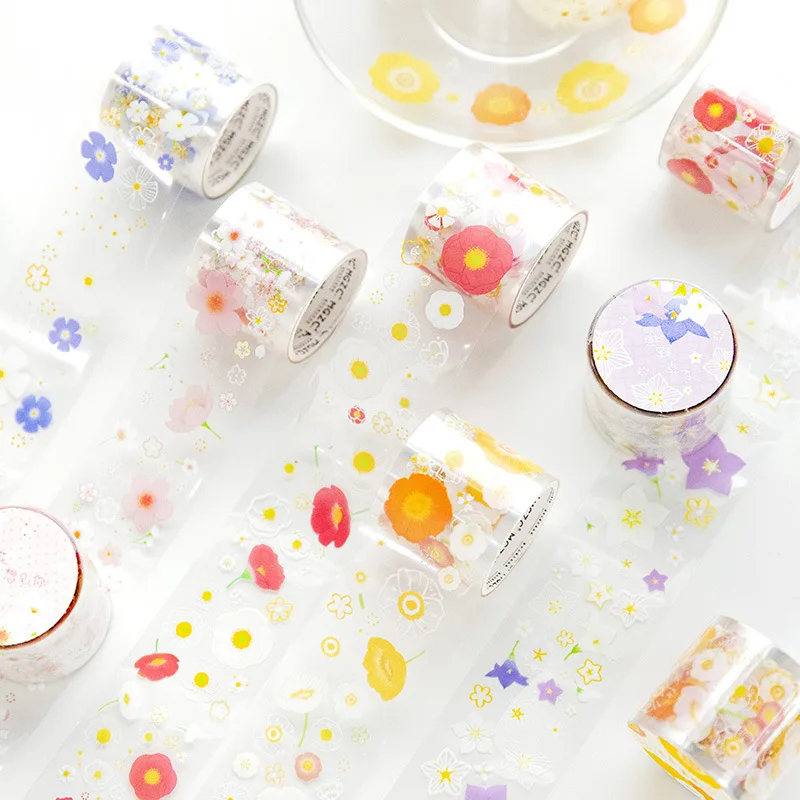 

10pcs/1lot Decorative Adhesive Tapes Flower and Girl Series Scrapbooking DIY Paper Japanese Stickers